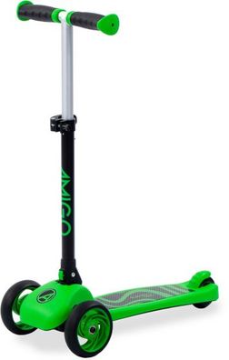 Twister faltbarer 3-Rad-Kinderroller mit Fußbremse grün/ schwarz