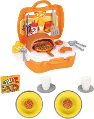 spielzeug-Pizza-Set orange 35-teilig