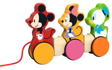 Mickey Mouse Familie hölzerne Ziehfigur 18 Monate