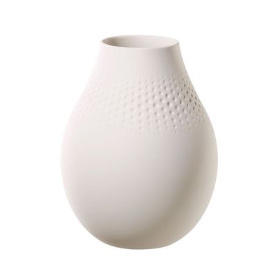 Villeroy & Boch Manufacture Collier blanc Vase Perle hoch weiß 1016815513