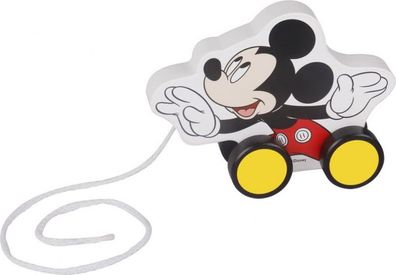 Mickey Mouse Holz-Ziehfigur 18 Monate Weiß/ Schwarz