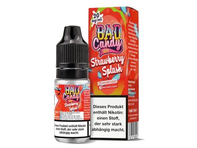 Bad Candy Liquids - Strawberry Splash - Nikotinsalz Liquid 20 mg/ ml