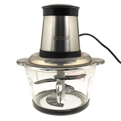 Schnellschneider 1,8 L Lebensmittel Zerkleinerer Küchenmaschine mit Glasschale