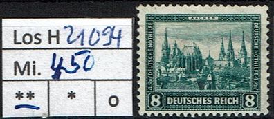 Los H21094: Deutsches Reich Mi. 450 * *