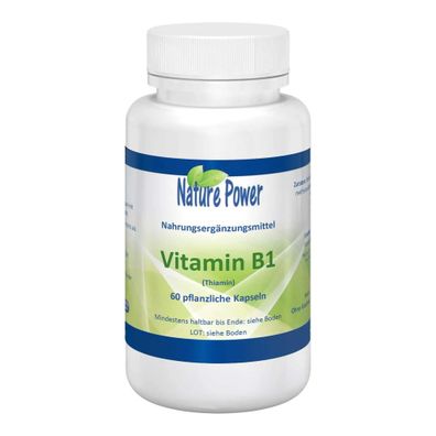 Vitamin B1 (Thiamin), 60 Kapseln - Nature Power