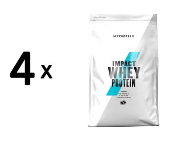 4 x Myprotein Impact Whey Protein (1000g) Cookies and Cream