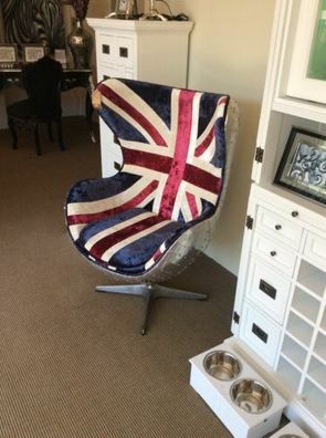Airplane Chair 84x79x111cm Egg UK Alu/ Fabrics Hazenkamp