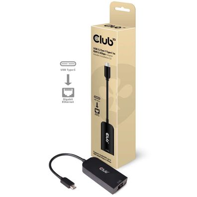 Adapter USB-C 3.2 => LAN RJ45 2.5Gbps * Club3D*