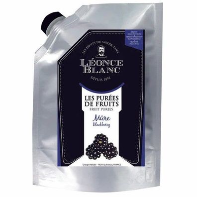 Leonce Blanc Brombeeren-Frucht-Püree 3x 1kg Beeren-Püree Kratzbeere süße Brombeere