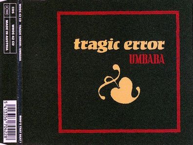 CD-Maxi: Tragic Error: Umbaba (1990) Who´s That Beat? WHOS 42 CD