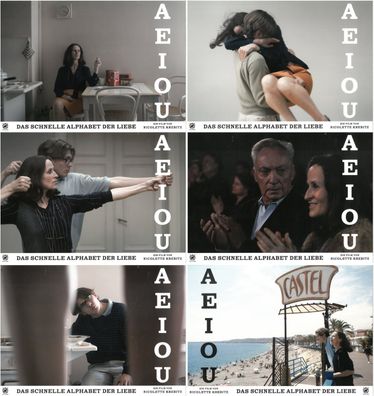 AEIOU - Das schnelle Alphabet der Liebe - 6 Original Kino-Aushangfotos - Filmposter