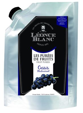 Leonce Blanc Schwarze-Johannisbeeren-Frucht-Püree 3x 1kg süß-säuerliches Cassis-Püree