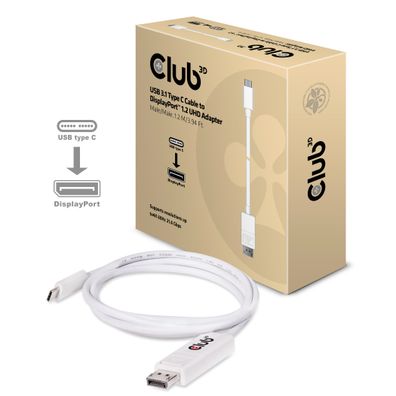 Kabel USB 3.1 Typ C => DisplayPort 1.2 UHD 1,2m * Club3D*