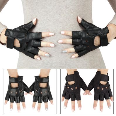 Motorradhandschuh "fingerlos" - Leder Handschuh in vers. Größen "unisex"...