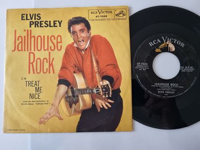 Elvis Presley - Jailhouse rock 7'' Vinyl US COVER GOOD/ VINYL BAD Condition
