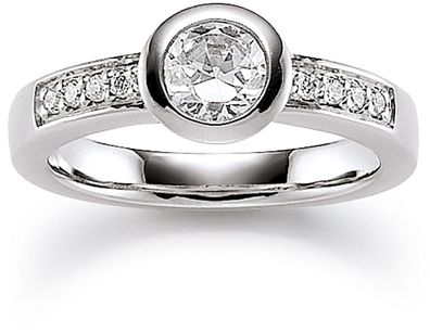 Viventy Damen Ring 925/000 Sterling Silber mit Zirkonia 761091 - Größe: 56