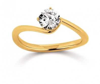 Viventy Damen Ring 925/000 Sterling Silber vergoldet mit Zirkonia 781381...