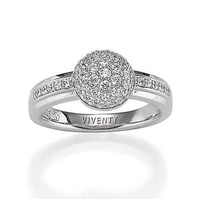Viventy Damen Ring 925/000 Sterling Silber mit Zirkonia 774481 - Größe: 56