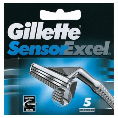 Gillette Sensor Excel Wymienne Ostrza Do Maszynki Do Golenia 5szt
