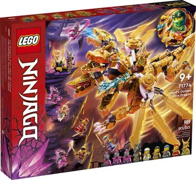 LEGO® Ninjago 71774 Lloyds Ultragolddrache - 989 Teile - Actionspielset mit Drachen u