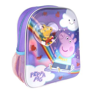 Kinderrucksack Peppa Pig Lila (25 x 31 x 10 cm)