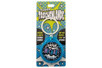 Schluesselanhaenger Super Taschenlampe mit Namen Michael