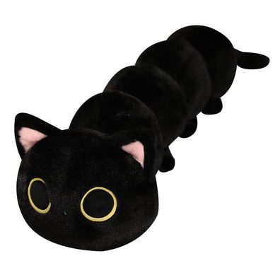 50 cm gro?e schwarze Katze, gef¨¹lltes Wurfkissen, weiches schwarzes K?tzchen-Pl¨¹