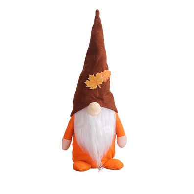 Halloween-K¨¹rbiszwerg mit Sonnenblumen-Mais, gesichtsloser Elfenzwerg f¨¹r die He