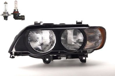 Scheinwerfer Halogen Front passend für BMW X5 E53 05/00-09/03 Links Leuchtmittel