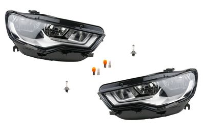 Scheinwerfer Halogen Front passend für Audi A6 4G 11-14 H15 Leuchtmittel Set L R