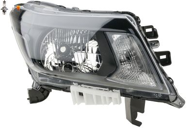 Scheinwerfer Front passend für Nissan Navara D40 10/ 15- Rechts mit Leuchtmittel