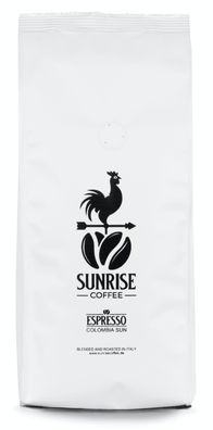Sunrise COFFEE Espressobohnen "Colombia" Sun Frische Kaffeebohnen aus Kolumbien