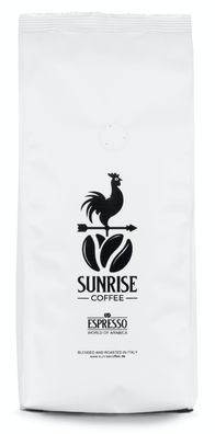 Sunrise Coffee Espressobohnen "World of Arabica" Frische Kaffeebohnen World Blend