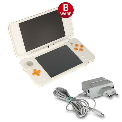 Nintendo New 2DS XL Konsole in Weiss Orange + original Ladekabel #27B
