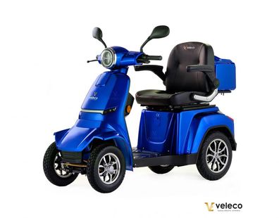 Veleco GRAVIS Elektromobil 12 km/ h, 1000W Blau, Lithium Akku, Seniorenmobil