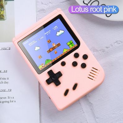 Retro Mini Handheld-Videospielkonsole Gameboy 400 Classic Games Pink