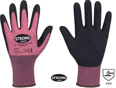 Handschuhe LADY Flexter Gr.7 pink/ schwarz EN 420/ EN 388 PSA-Kategorie II 12 Paar