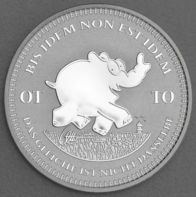 Silbermünze Ottifant 2023 1 oz Bis Idem Non Est Idem Tuvalu Silber 999 Ottirand