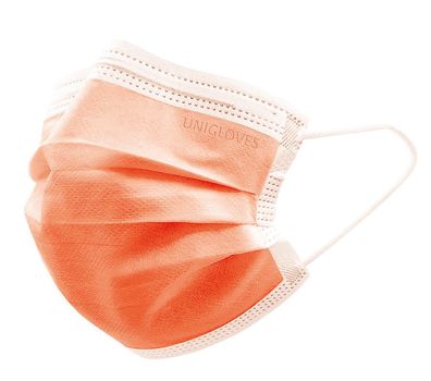 Mundschutz Profil Plus - 50 Gesichtsmasken - orange - medizinischer Mundschutz