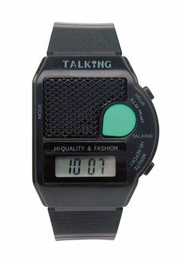 Adora ? Talking WATCH | Stundensignal | Alarm | Digitaluhr, schwarz