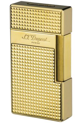 S.T. Dupont Feuerzeug Big D Goldfarben Diamantiert 025009