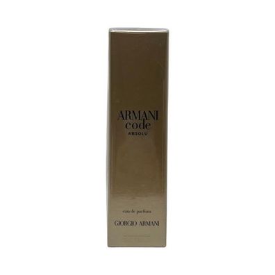 Giorgio Armani Armani Code Absolu 50 ml Eau de Parfum Spray NEU OVP