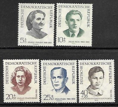 DDR postfrisch Michel-Nummer 881-885