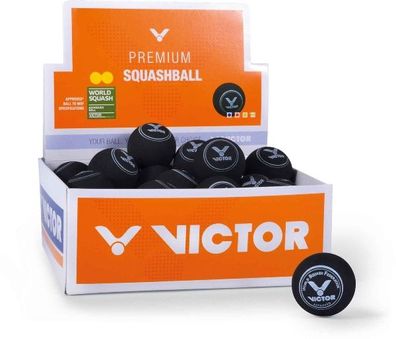 VICTOR Squashball double- yellow | Squash Ball