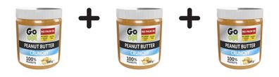 3 x Go On Nutrition Peanut Butter (500g) Crunchy