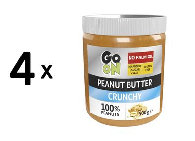 4 x Go On Nutrition Peanut Butter (500g) Crunchy