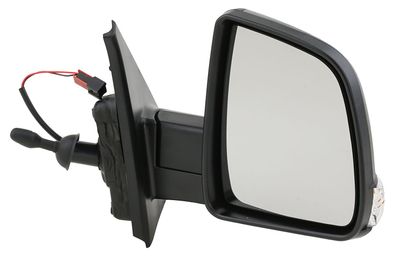 Außenspiegel passend für Fiat Doblo 152 rechts schwarz 01/15- manuell mit Temp.