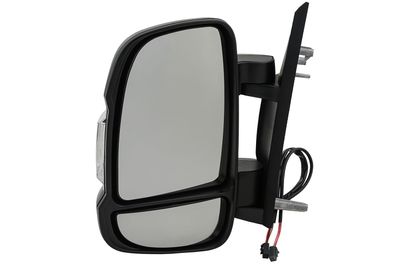Außenspiegel Spiegel passend für Fiat Ducato 06- LI schw. 12-pol kurz mit Blink