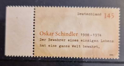 BRD - MiNr. 2660 - 100. Geburtstag von Oskar Schindler (1908-1974), Fabrikant