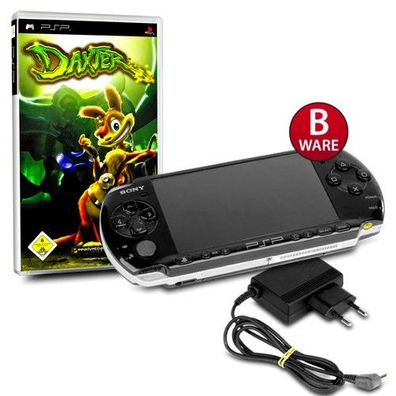 PSP Konsole 3004 Slim & Lite in Schwarz / Piano Black #30B + original Ladekabel + ...